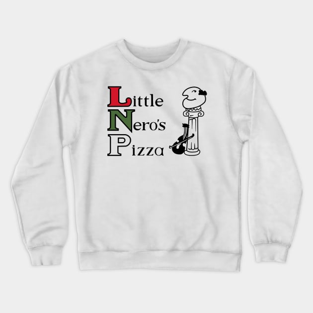 Little Nero's Pizza Crewneck Sweatshirt by klance